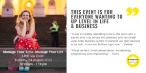 Geelong festival Manage Your Time. Manage Your Life and Be Brilliant Now